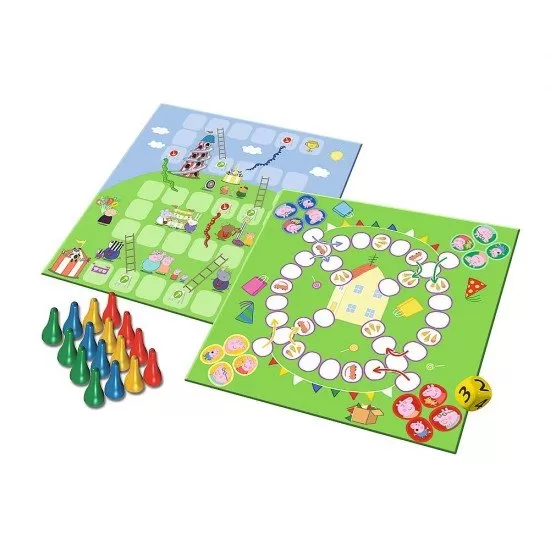 Joc Peppa Pig 2 in 1- Ludo si serpisori scari Joc Peppa Pig 2 in 1- Ludo si serpisori scari