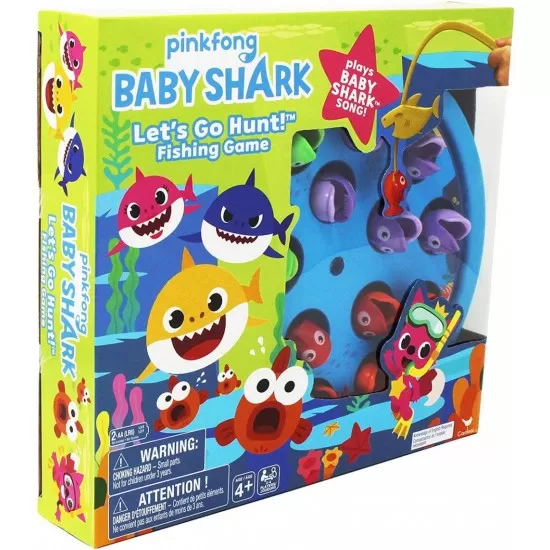Joc de pescuit cu celebrul cantec Baby Shark Joc de pescuit cu celebrul cantec Baby Shark