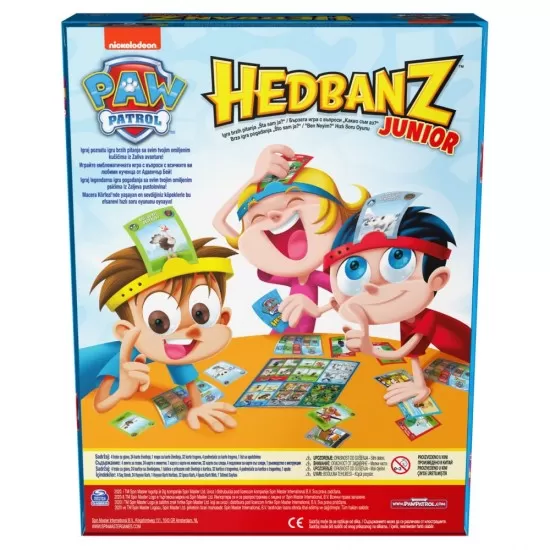 Joc original Hedbanz Junior Paw Patrol