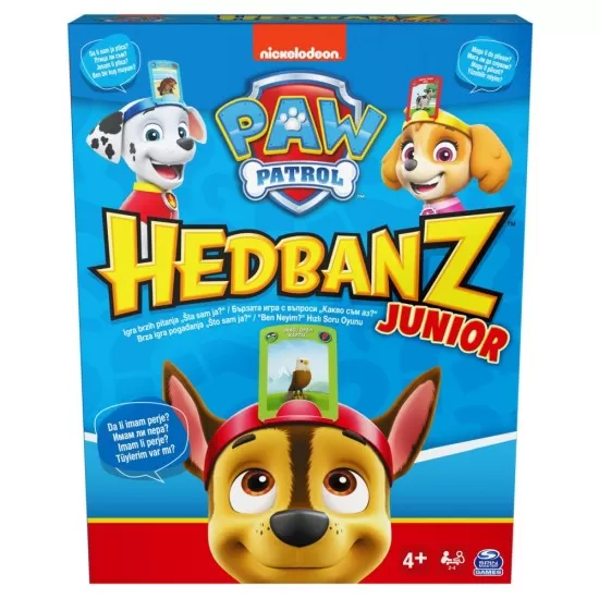 Joc original Hedbanz Junior Paw Patrol