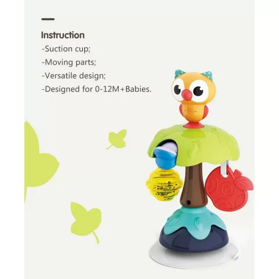 Jucarie bebe cu ventuza - Bufnita Jucarie bebe cu ventuza - Bufnita