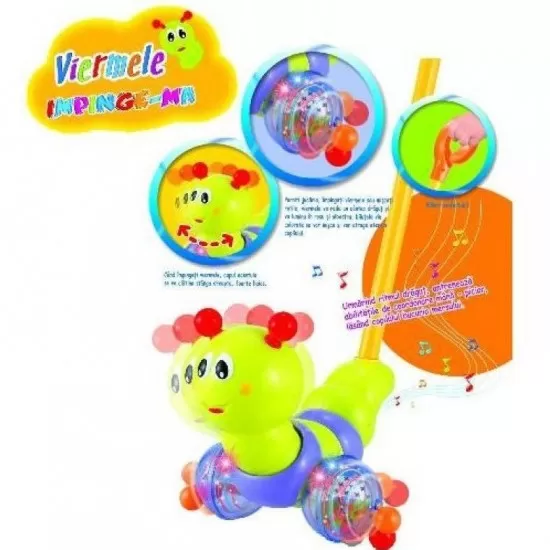Jucarie bebe Hola Toys - Impinge viermisorul Jucarie bebe Hola Toys - Impinge viermisorul