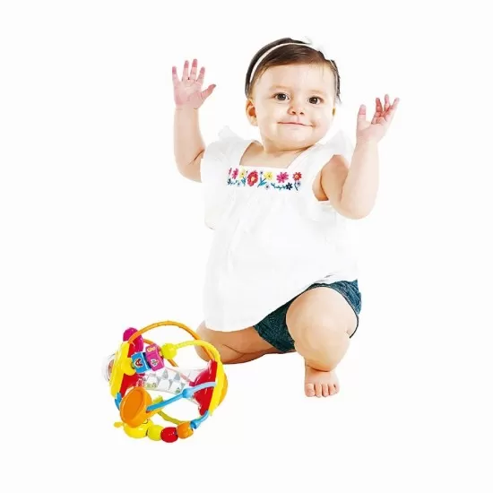Jucarie motrica minge cu activitati Hola Toys