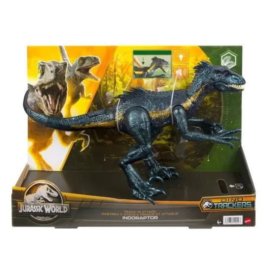 Dinozaur cu sunete si lumini Jurassic World Dino Trackers Track and Attack Indoraptor Dinozaur cu sunete si lumini Jurassic World Dino Trackers Track and Attack Indoraptor