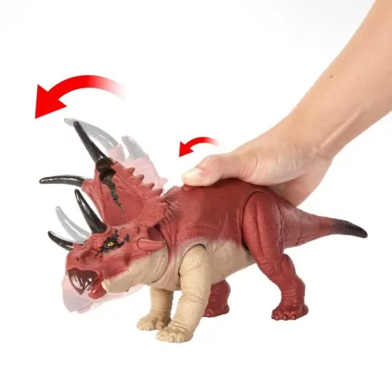 Dinozaur cu sunete Jurassic World Dino Trackers Wild Roar Diabloceratops Dinozaur cu sunete Jurassic World Dino Trackers Wild Roar Diabloceratops