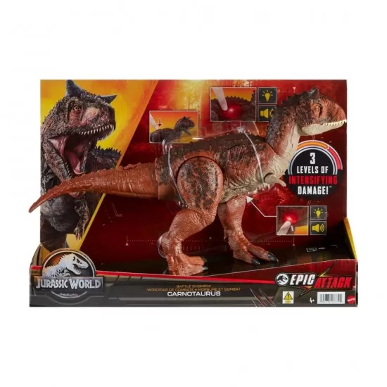 Dinozaur Jurassic World Epic Attack Battle Chompin Carnotaurus Dinozaur Jurassic World Epic Attack Battle Chompin Carnotaurus