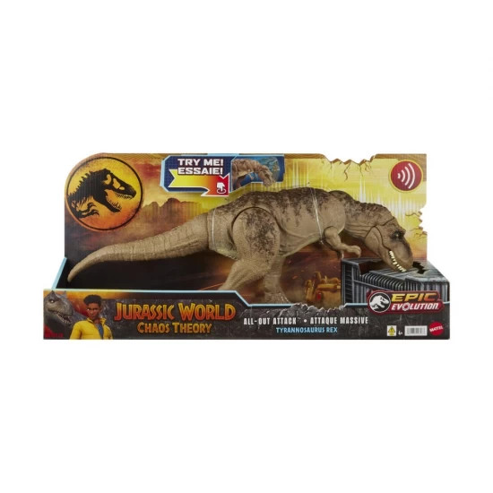Dinozaur Tyrannosaurus Rex Jurassic World Epic Evolution cu functii miscare cap si coada Dinozaur Tyrannosaurus Rex Jurassic World Epic Evolution cu functii miscare cap si coada
