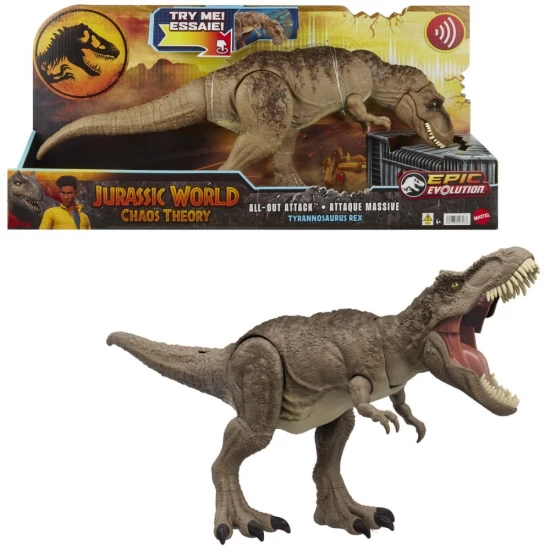Dinozaur Tyrannosaurus Rex Jurassic World Epic Evolution cu functii miscare cap si coada Dinozaur Tyrannosaurus Rex Jurassic World Epic Evolution cu functii miscare cap si coada