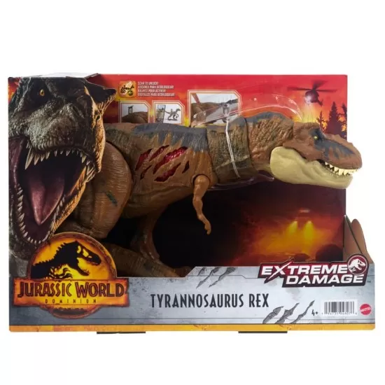 Figurina Jurassic World Extreme Damage Dinozaur Tyrannosaurus Rex Figurina Jurassic World Extreme Damage Dinozaur Tyrannosaurus Rex
