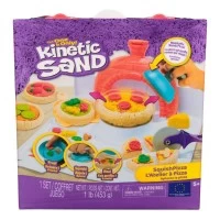Set creativ Kinetic Sand - Atelier pizza cu nisip kinetic 453 g