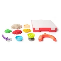Set creativ Kinetic Sand - Atelier pizza cu nisip kinetic 453 g