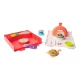 Set creativ Kinetic Sand - Atelier pizza cu nisip kinetic 453 g