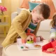 Set creativ Kinetic Sand - Atelier pizza cu nisip kinetic 453 g