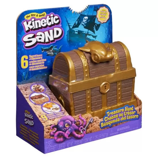 Set de joaca Kinetic Sand - Cutia de comori Set de joaca Kinetic Sand - Cutia de comori