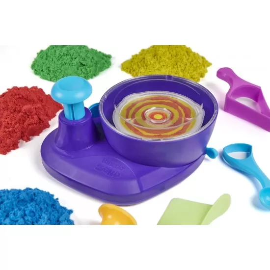 Set Kinetic Sand - Caruselul de comori Set Kinetic Sand - Caruselul de comori