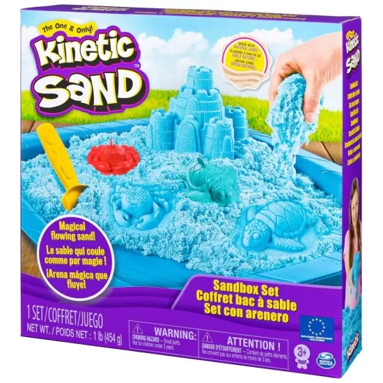 Set nisip kinetic complet albastru Kinetic Sand Set nisip kinetic complet albastru Kinetic Sand