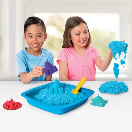 Set nisip kinetic complet albastru Kinetic Sand Set nisip kinetic complet albastru Kinetic Sand