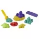 Set de joaca marin cu nisip kinetic si forme Set de joaca marin cu nisip kinetic si forme