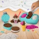 Set de joaca nisip kinetic - Inghetata si prajiturele colorate si parfumate