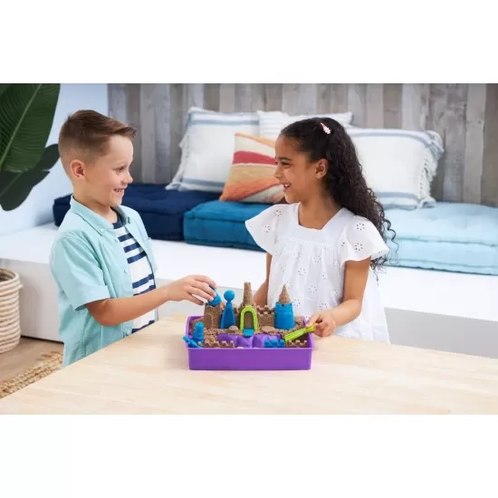 Set Kinetic Sand - Regatul nisipului de plaja Set Kinetic Sand - Regatul nisipului de plaja