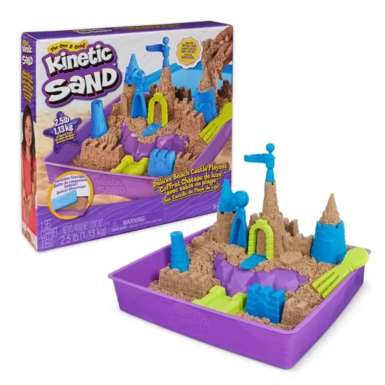 Set Kinetic Sand - Regatul nisipului de plaja Set Kinetic Sand - Regatul nisipului de plaja