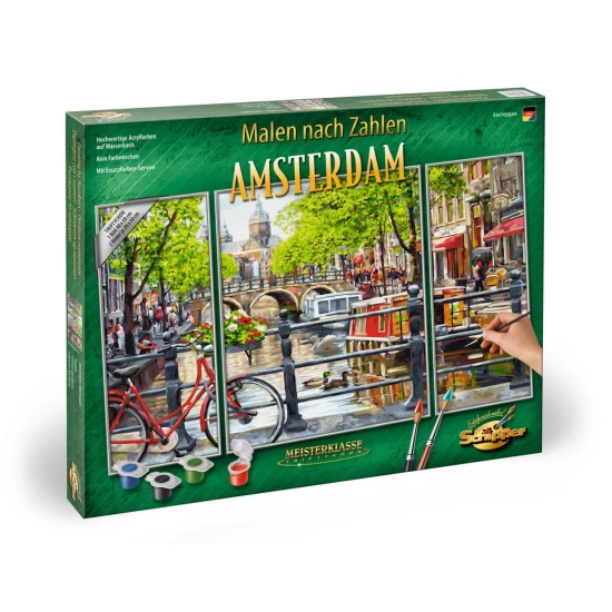 Set 3 tablouri pictura pe numere Schipper Amsterdam