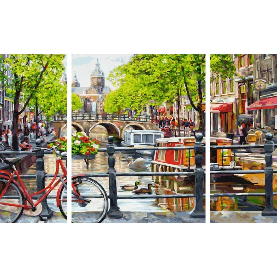 Set 3 tablouri pictura pe numere Schipper Amsterdam