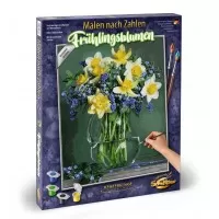 Kit pictura pe numere Schipper - Buchet cu flori de primavara