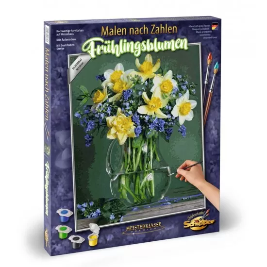 Kit pictura pe numere Schipper - Buchet cu flori de primavara Kit pictura pe numere Schipper - Buchet cu flori de primavara