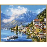 Set 3 tablouri pictura pe numere Schipper - Castelul Neuschwanstein