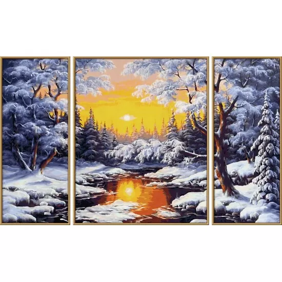 Set 3 tablouri pictura pe numere Schipper - Iarna Set 3 tablouri pictura pe numere Schipper - Iarna