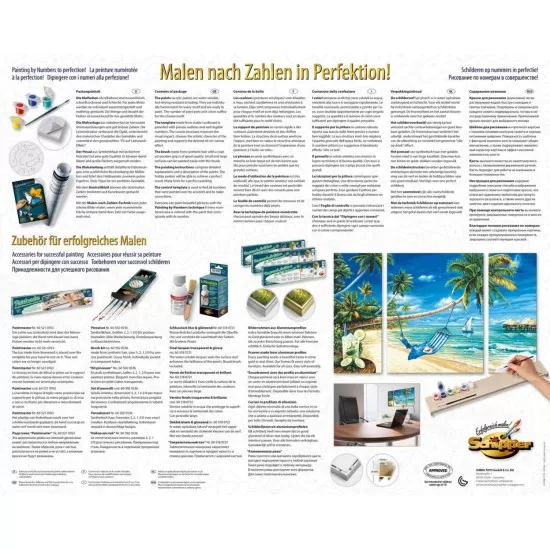 Kit 3 tablouri pictura pe numere Schipper - Pe plaja Kit 3 tablouri pictura pe numere Schipper - Pe plaja
