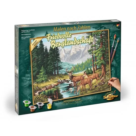 Kit pictura pe numere Schipper - Peisaj montan Kit pictura pe numere Schipper - Peisaj montan
