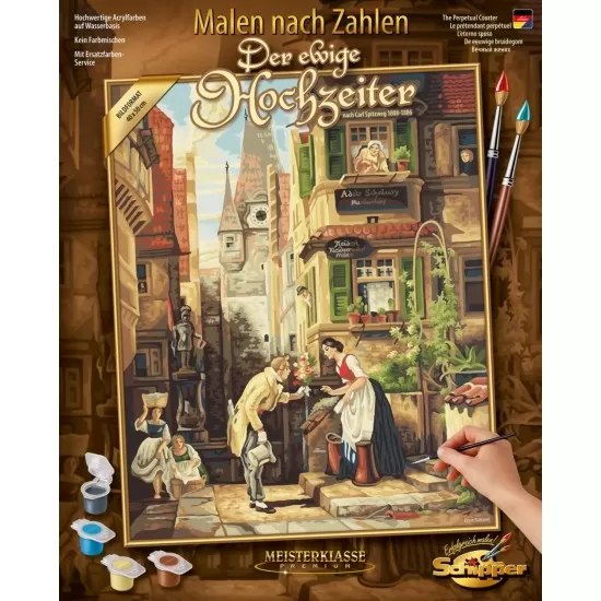 Kit pictura pe numere Schipper - Perpetual Courter de Carl Spitzweg Kit pictura pe numere Schipper - Perpetual Courter de Carl Spitzweg