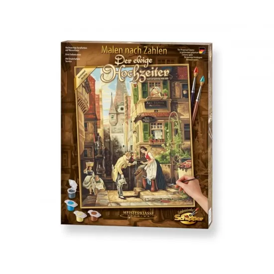 Kit pictura pe numere Schipper - Perpetual Courter de Carl Spitzweg Kit pictura pe numere Schipper - Perpetual Courter de Carl Spitzweg