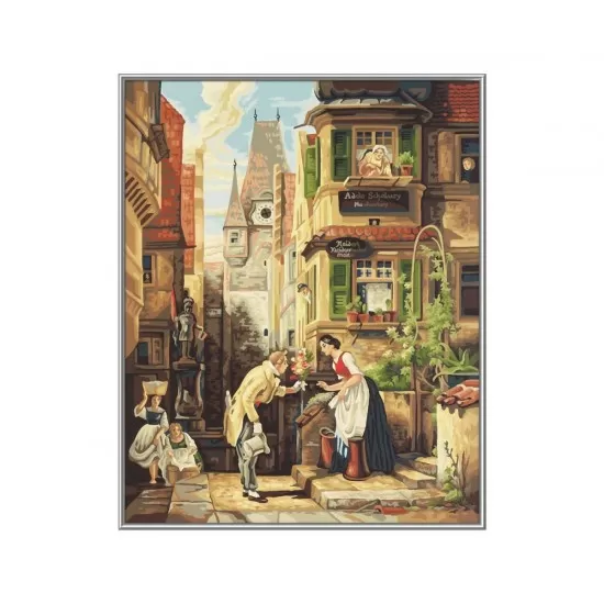 Kit pictura pe numere Schipper - Perpetual Courter de Carl Spitzweg Kit pictura pe numere Schipper - Perpetual Courter de Carl Spitzweg