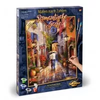 Kit pictura pe numere Schipper - Ploua intr-o seara romantica