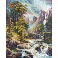 Kit pictura pe numere Schipper - Priveliste montana
