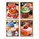 Kit pictura pe numere Schipper - Quatro briose delicioase Kit pictura pe numere Schipper - Quatro briose delicioase