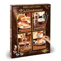 Kit pictura pe numere Schipper Quatro - Pauza de cafea