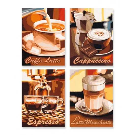 Kit pictura pe numere Schipper Quatro - Pauza de cafea Kit pictura pe numere Schipper Quatro - Pauza de cafea