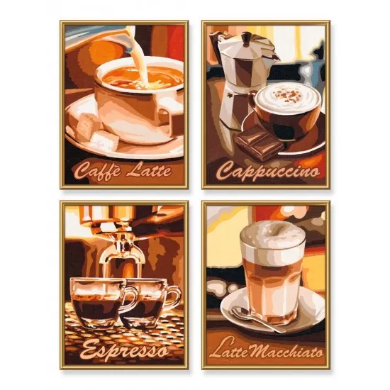 Kit pictura pe numere Schipper Quatro - Pauza de cafea Kit pictura pe numere Schipper Quatro - Pauza de cafea