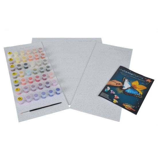 Set 3 tablouri pictura pe numere Schipper - Taj Mahal, memorialul iubirii eterne