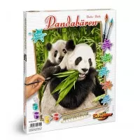 Kit pictura pe numere Schipper - Ursuletii Panda