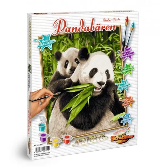 Kit pictura pe numere Schipper - Ursuletii Panda