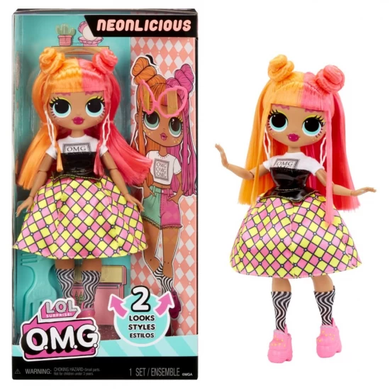 Papusa fashionista cu accesorii L.O.L. Surprise! OMG Neonlicious Papusa fashionista cu accesorii L.O.L. Surprise! OMG Neonlicious
