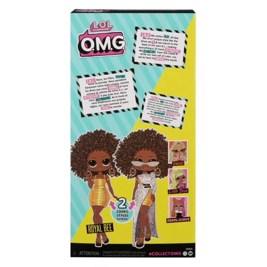 Papusa fashionista cu accesorii L.O.L. Surprise! OMG Royal Bee Papusa fashionista cu accesorii L.O.L. Surprise! OMG Royal Bee