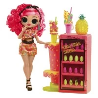 Set papusa cu accesorii L.O.L. Surprise! OMG Sweet Nails Pinky Pops Fruit Shop