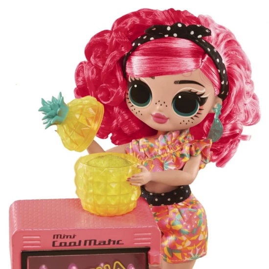 Set papusa cu accesorii L.O.L. Surprise! OMG Sweet Nails Pinky Pops Fruit Shop
