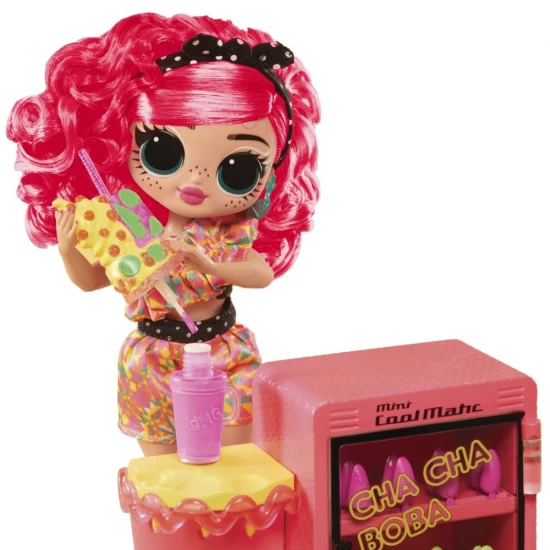 Set papusa cu accesorii L.O.L. Surprise! OMG Sweet Nails Pinky Pops Fruit Shop